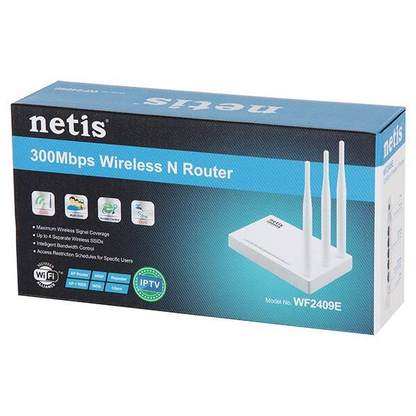 NETIS WF-2409E — Wireless Router
Home / Office Networking
Stable Wi‑Fi Connectivity