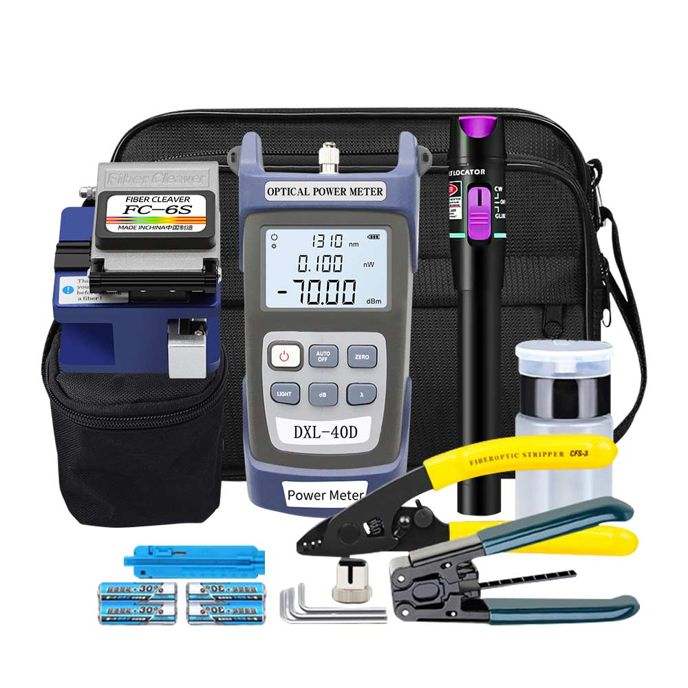 COMPTYCO FTTH Fiber Tool Kit – FC-6S Cleaver, Optical Power Meter & VFL