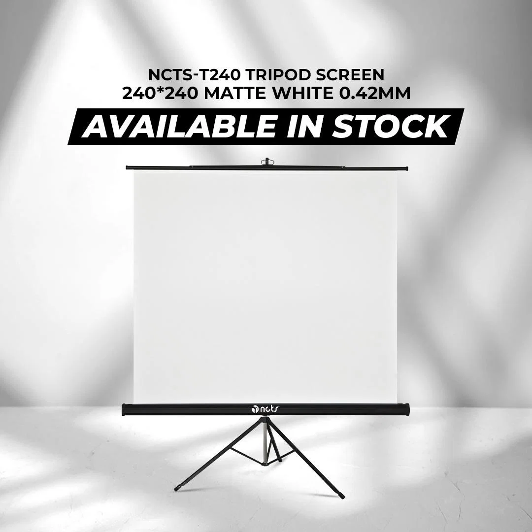 NCTS T240 Tripod Projection Screen 240 × 240 cm