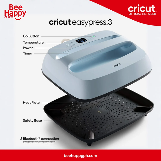 Cricut EasyPress 3 Heat Press Machine – 9 x 9 in – Bluetooth
