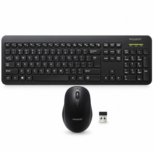 Mouschi EDGE Professional Wireless Keyboard & Mouse Combo
