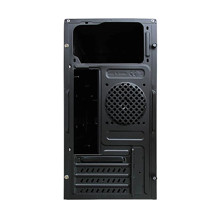 Crown Micro CMC-411 Mini Tower PC Case with Power Supply – Black