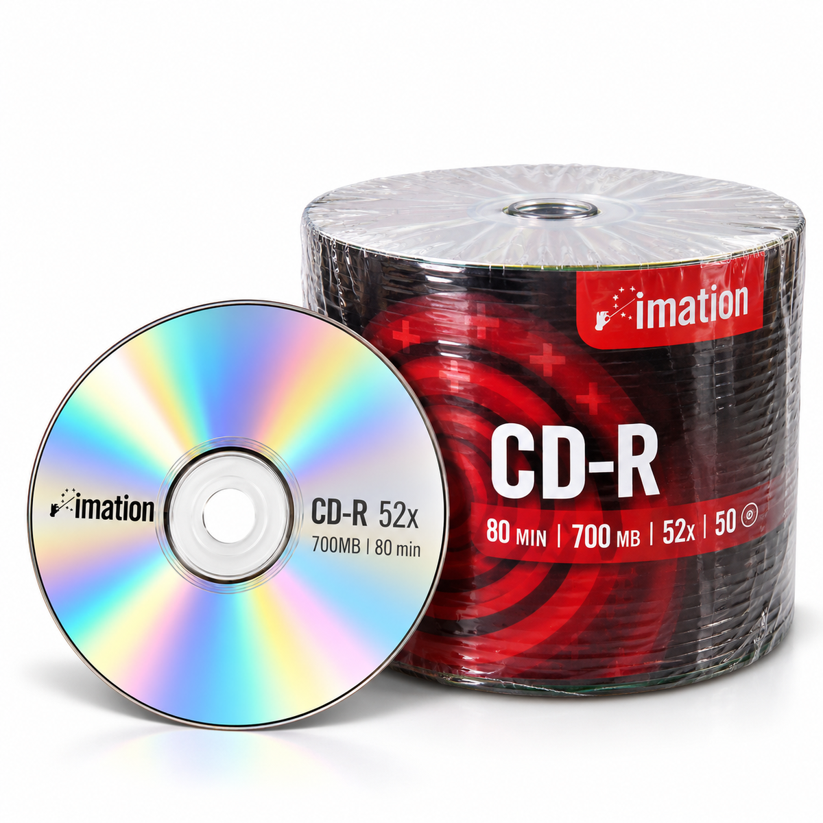 Imation CD-R 700MB 80min 52x Blank Discs – Bulk Packs