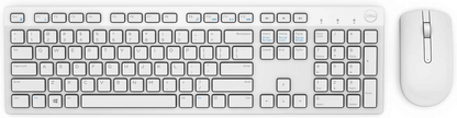 lebbuy Dell KM636 wireless keyboard and mouse combo in white with Arabic layout