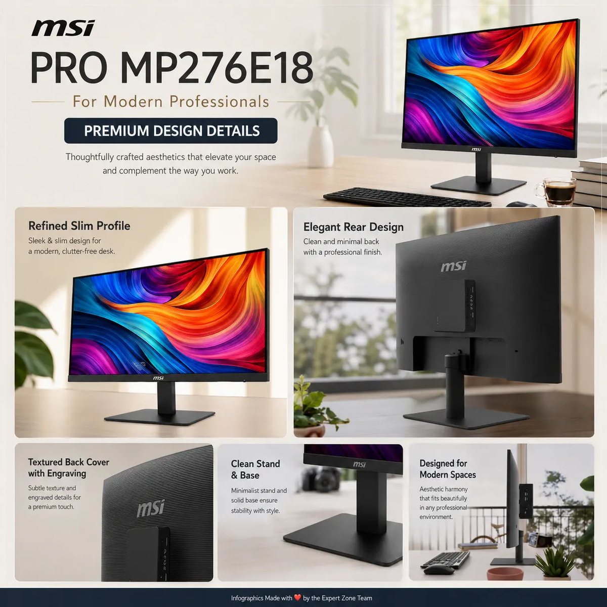 MSI PRO MP276E18 27-inch Full HD 180Hz OC Monitor – HDMI/VGA