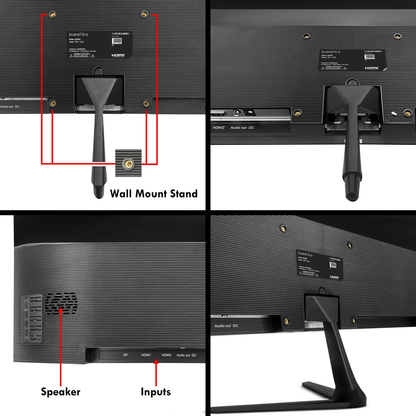 BUEROTIKA B24M3 23.8" IPS Full HD Monitor – 144Hz, 3ms, DP/HDMI, Speakers