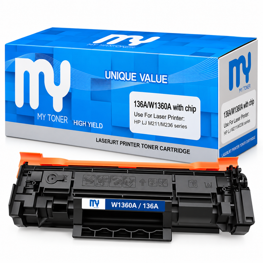 HP 110A / W1110A & 136A / W1360A Compatible Black Toner Cartridges with Chip