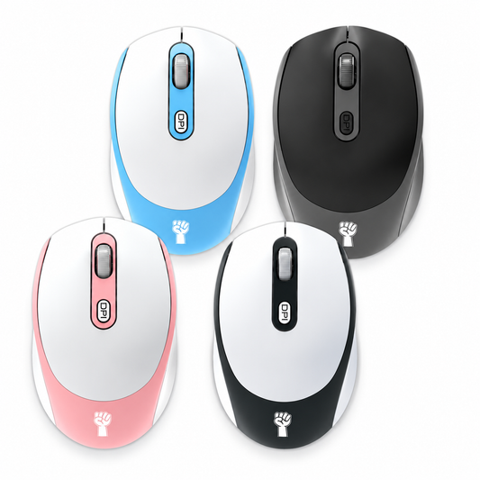 Mouschi POP Wireless M3 Silent Optical Mouse – 2.4GHz, 1600 DPI