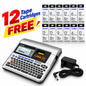 CASIO KL-7400 EZ-Label Printer Bundle – Includes 12 Tape Cartridges