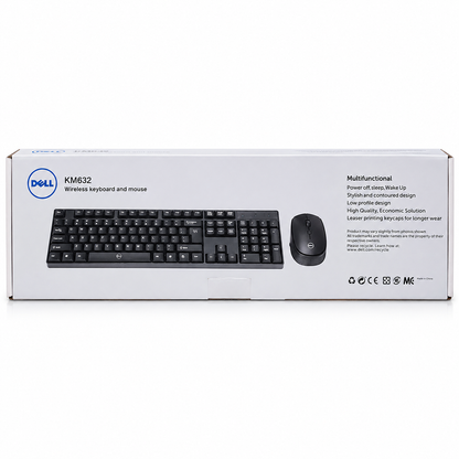 Dell KM632 Wireless Keyboard and Mouse Combo – Black