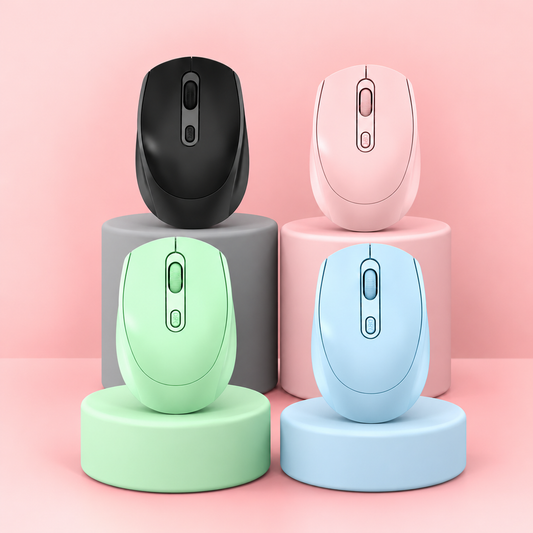 Rechargeable Mouse Bluetooth 5.2+ Wireless with Dungle – 2.4GHz USB , Ergonomic, Long Battery Life