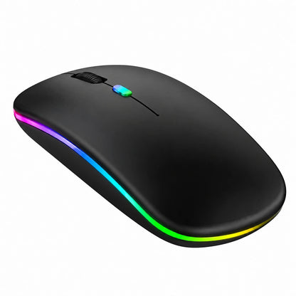 HP W10 RGB Rechargeable Type-C Dual-Mode Bluetooth & 2.4GHz Wireless Slim Mouse