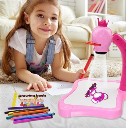 DRAWING PROJECTOR TABLE BOARD TRACE AND DRAWING PAINTING ART TRACING TOY WITH LIGHT AND MUSIC EARLY LEARNING EDUCATION