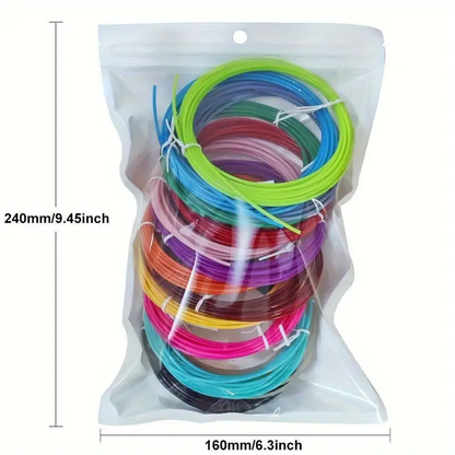 3D Pen Filament ABS 1.75mm – 18 Colors Pack