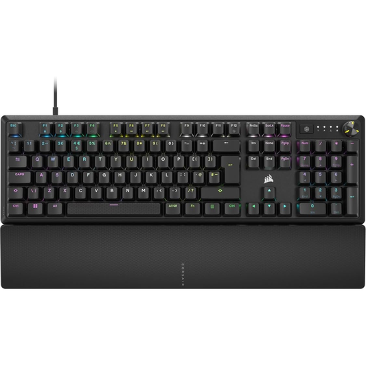 CORSAIR K70 CORE RGB Mechanical Wired Gaming Keyboard – MLX Red, Palm Rest, French FR – Pre-Owned Like New