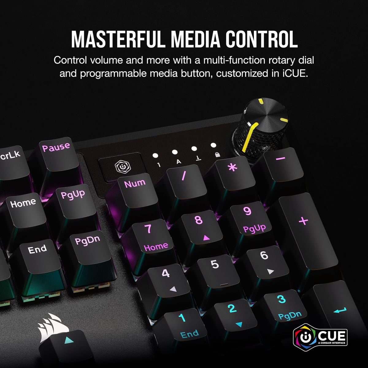 CORSAIR K70 CORE RGB Mechanical Wired Gaming Keyboard – MLX Red, Palm Rest, French FR – Pre-Owned Like New