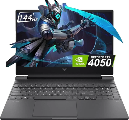 HP Victus 15.6" FHD Gaming Laptop – Intel Core i5 13th Gen, 16GB DDR4, 512GB NVMe SSD, RTX 4050, 144Hz