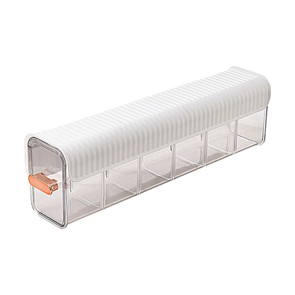 Multi-Purpose 6-Compartment Storage Organizer – Wall Mounted Small Items Organizer for Home, Kitchen, Bathroom, Bedroom, Office, Accessories & Cables