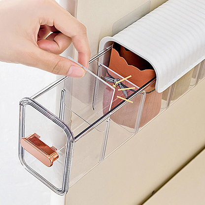Multi-Purpose 6-Compartment Storage Organizer – Wall Mounted Small Items Organizer for Home, Kitchen, Bathroom, Bedroom, Office, Accessories & Cables