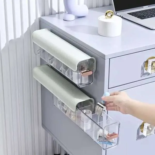 Multi-Purpose 6-Compartment Storage Organizer – Wall Mounted Small Items Organizer for Home, Kitchen, Bathroom, Bedroom, Office, Accessories & Cables