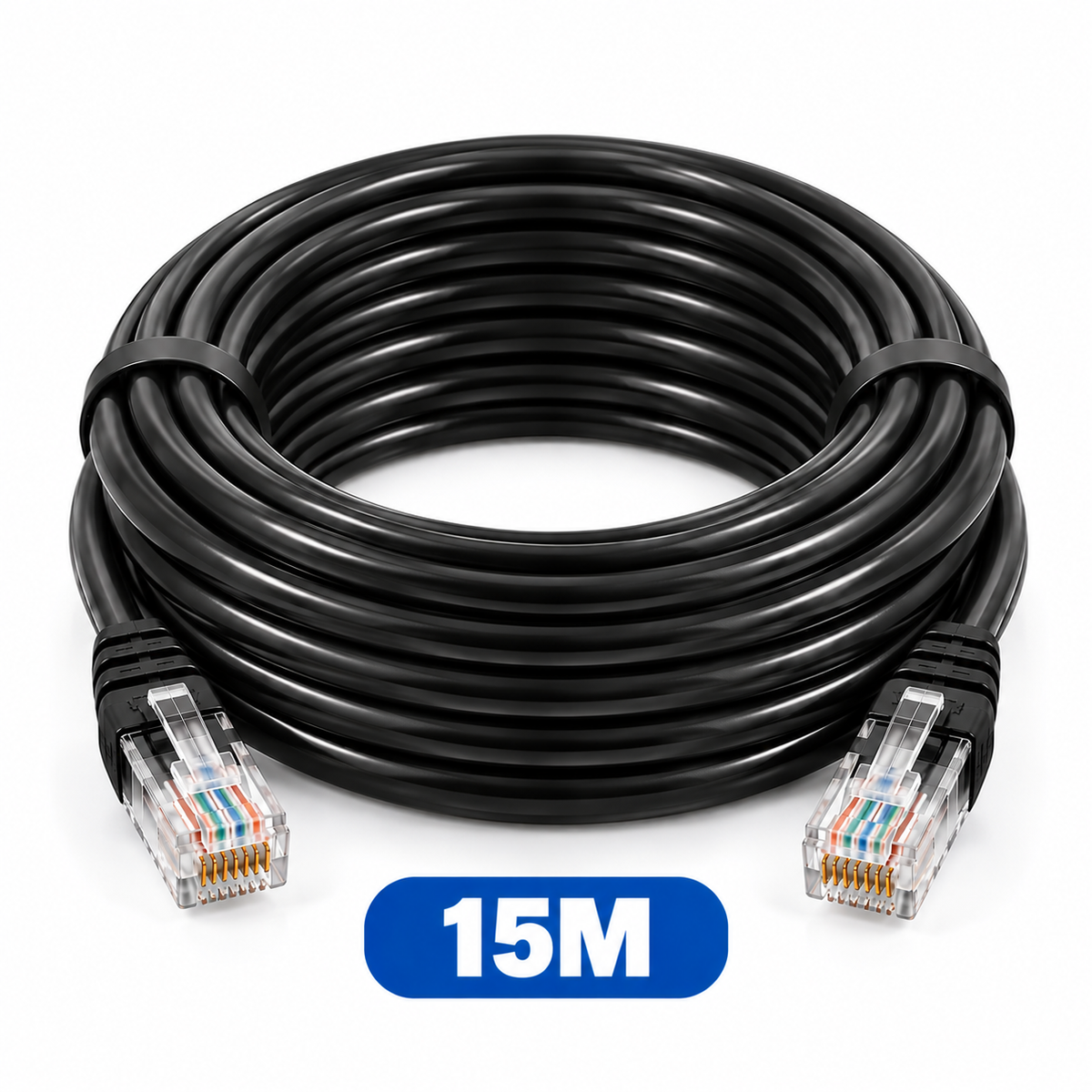 RJ45 Ethernet LAN Network Cable – Ready Made, Plug & Play – 0.5M, 1M, 2M, 3M, 5M, 10M, 15M, 20M, 30M, 40M, 60M