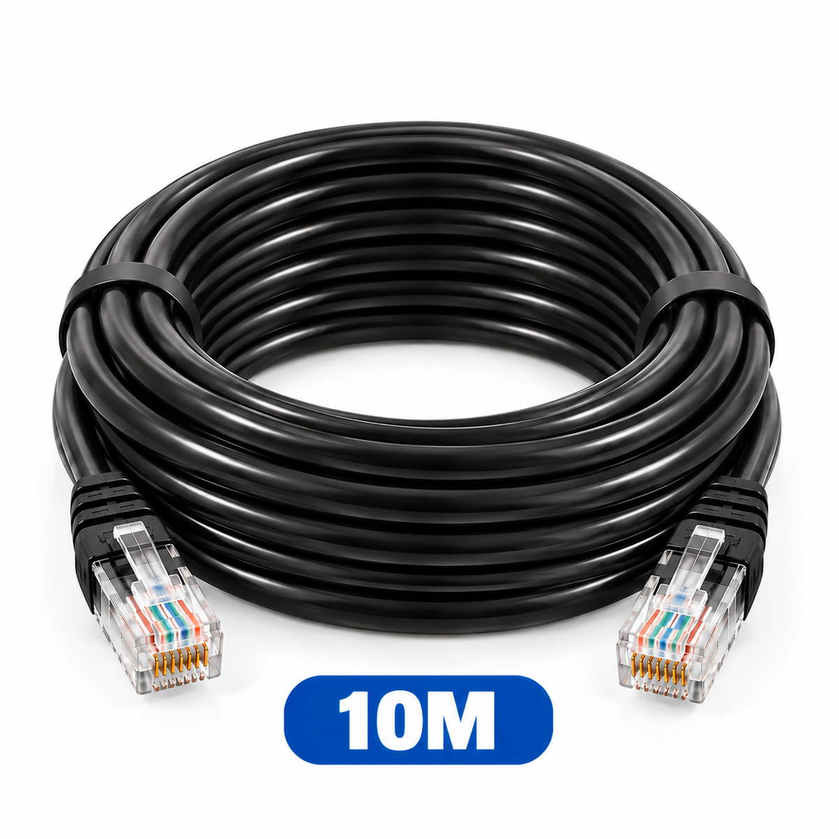RJ45 Ethernet LAN Network Cable – Ready Made, Plug & Play – 0.5M, 1M, 2M, 3M, 5M, 10M, 15M, 20M, 30M, 40M, 60M