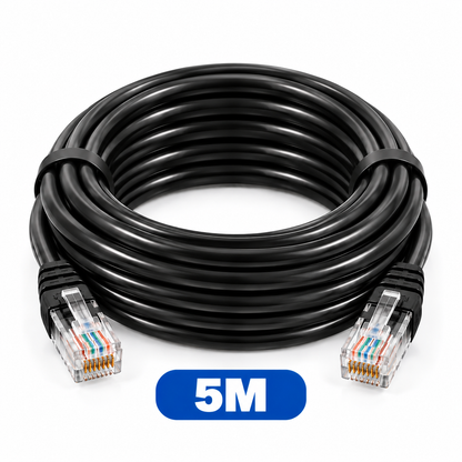 RJ45 Ethernet LAN Network Cable – Ready Made, Plug & Play – 0.5M, 1M, 2M, 3M, 5M, 10M, 15M, 20M, 30M, 40M, 60M