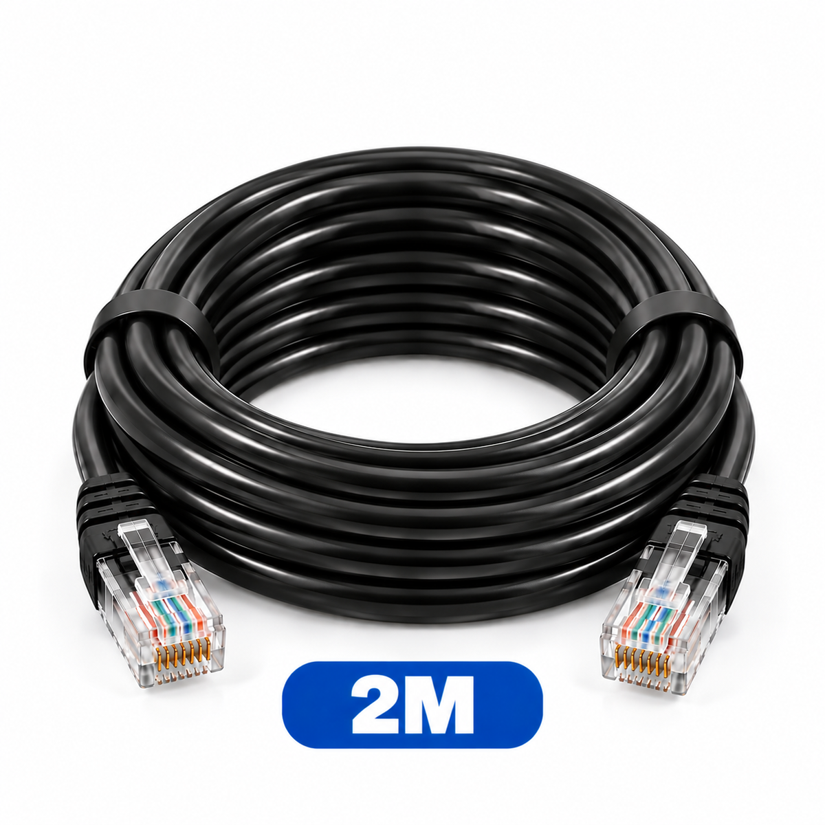 RJ45 Ethernet LAN Network Cable – Ready Made, Plug & Play – 0.5M, 1M, 2M, 3M, 5M, 10M, 15M, 20M, 30M, 40M, 60M