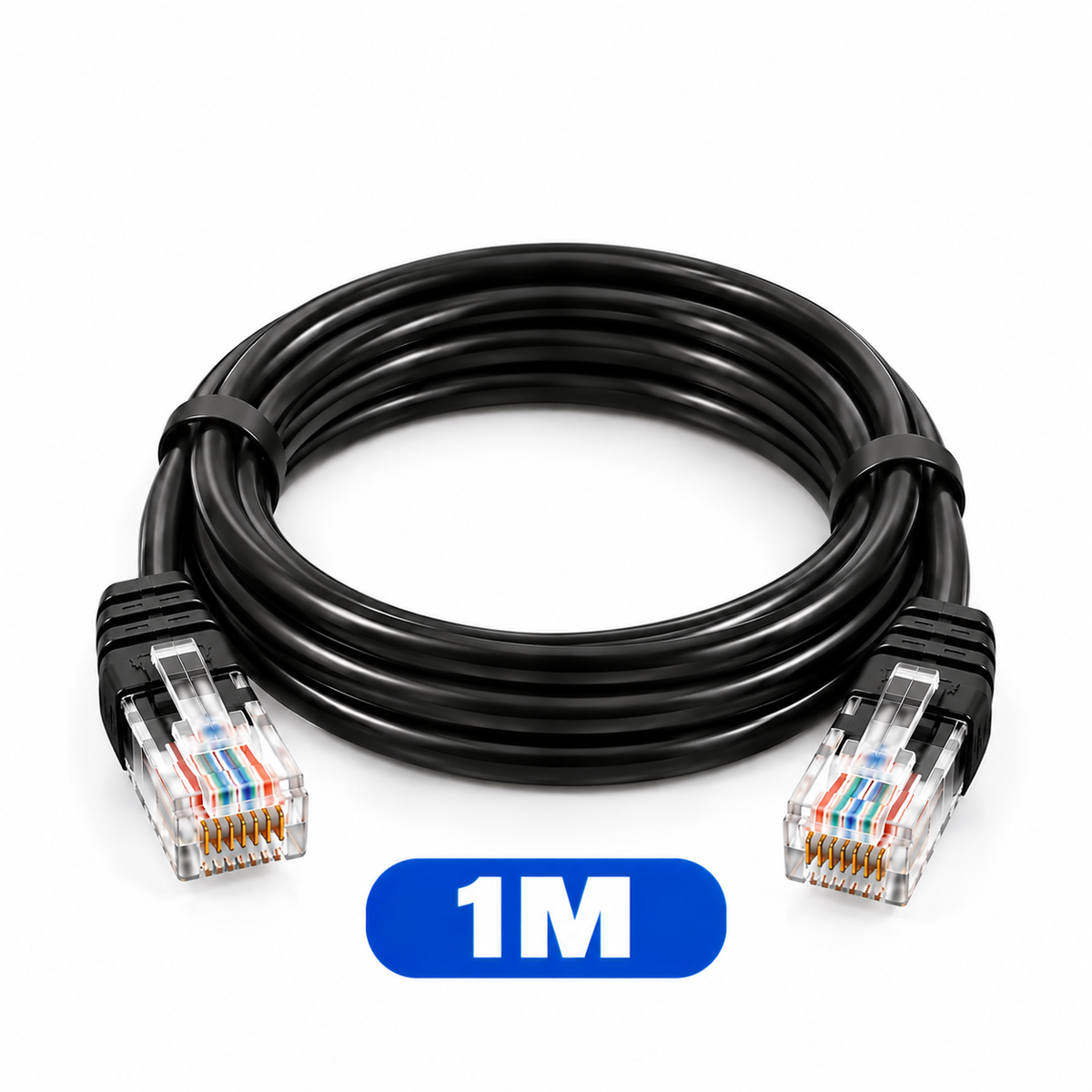 RJ45 Ethernet LAN Network Cable – Ready Made, Plug & Play – 0.5M, 1M, 2M, 3M, 5M, 10M, 15M, 20M, 30M, 40M, 60M