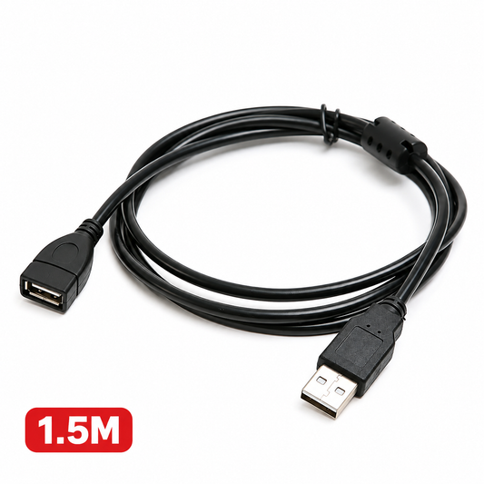 USB Type-A Male to Female Extension Cable – 1.5m