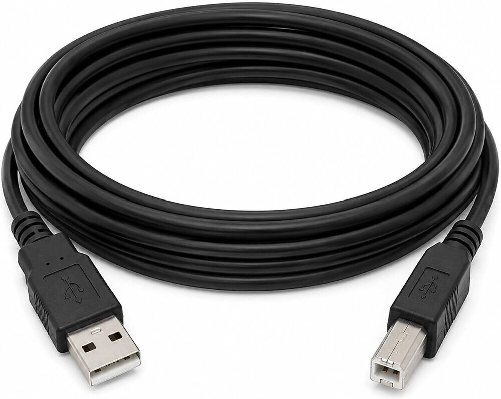 USB 2.0 Printer Cable Type-A to Type-B – 1.5M / 5M / 10M (480Mbps)