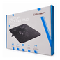 lebbuy CROWN CMLS-400 laptop cooling pad box featuring a black mesh surface and USB powered fan specifications