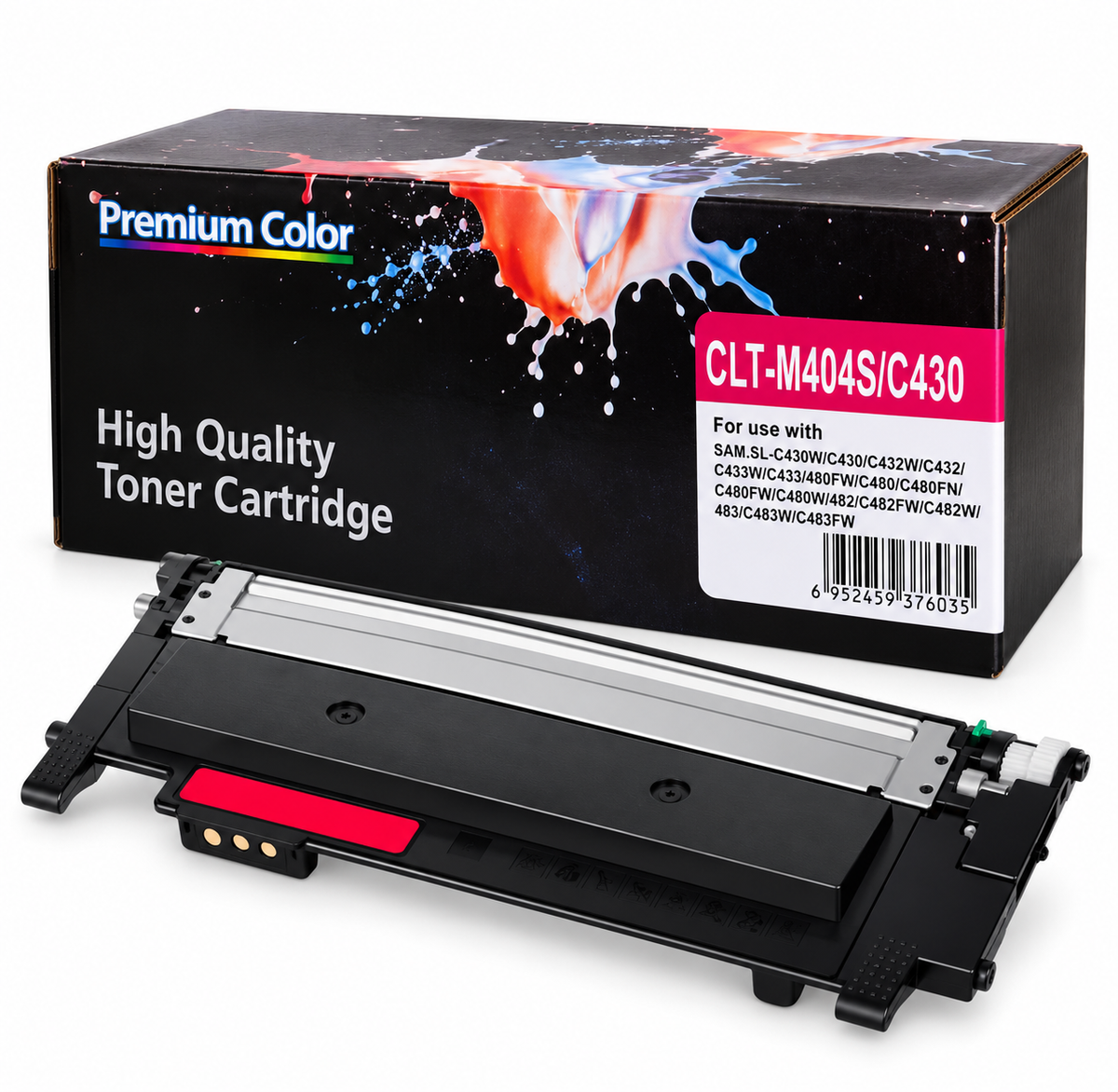 Samsung CLT-404S Compatible Toner Cartridge CLT-Y404S CLT-M404S CLT-K404S – Yellow Magenta Black – Xpress C430 C432 C433 C480 C482 C483 Series
