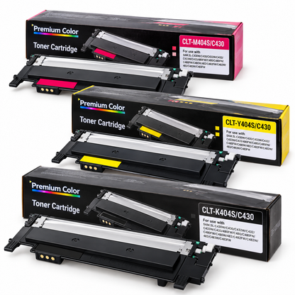 Samsung CLT-404S Compatible Toner Cartridge CLT-Y404S CLT-M404S CLT-K404S – Yellow Magenta Black – Xpress C430 C432 C433 C480 C482 C483 Series