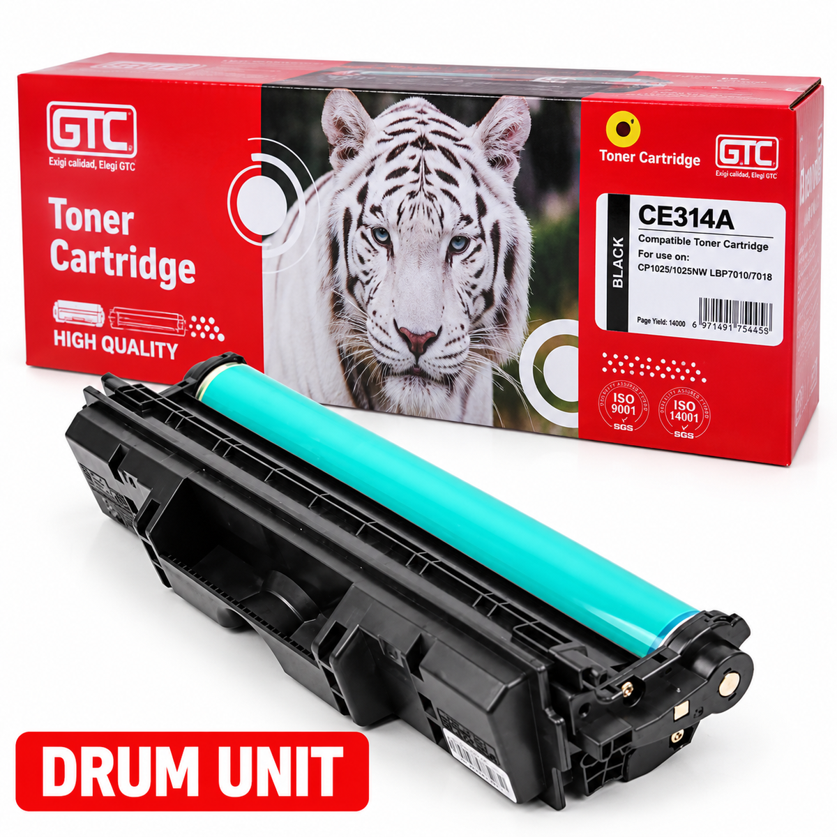 CE314A Imaging Drum 126A Laser Imaging-Drum Replacement for HP CE314A Compatible for HP LaserJet Pro 100 MFP M175nw M175a M275 M275nw CP1025 CP1025nw Printer (1-Pack)