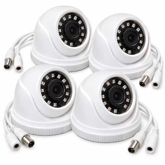 Indoor Dome 4mp indoor doom CCTV Security Camera with IR Night Vision, Wired BNC Video Output & DC Power Connector