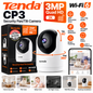 Tenda CP3 3MP 2K Quad HD AI Wi-Fi 6 Indoor Security Camera – 360° Pan/Tilt, Human Detection, Smart Tracking, Night Vision, Two-Way Audio, Auto Patrol & USB-C Power