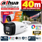 Dahua DH-HAC-HFW1509TLMP-LED 5MP Full-Color HDCVI Bullet Security Camera – 3.6mm Lens, 40m LED Night Illumination, IP67, 12V DC