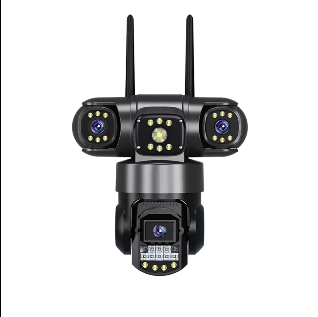 V380 SC28-W WiFi Smart Security Camera – Multi-Lens Outdoor PTZ CCTV Camera, Motion Detection, Night Vision, Two-Way Audio, V380 Pro App