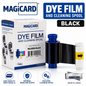 Magicard MA1000K-BLACK Original Black Dye Film & Cleaning Spool for ID Card Printers