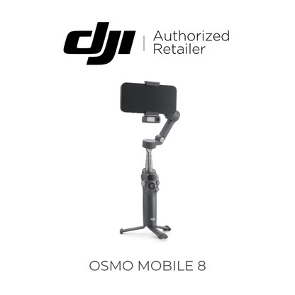 DJI Osmo Mobile 8 Smartphone Gimbal Stabilizer – 3-Axis, 360° Pan, Native Tracking, Multifunctional Module, Built-In Tripod & Extension Rod, 10-Hour Battery