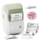 NIIMBOT B1 Smart Bluetooth Thermal Label Printer – Portable 1500mAh Rechargeable, iOS/Android, Green / Space Blue