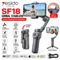 Yesido SF18 3-Axis Smartphone Gimbal Stabilizer – AI Auto Tracking, 360° Rotation, Gesture Control, Fill Light, Foldable Phone Stabilizer