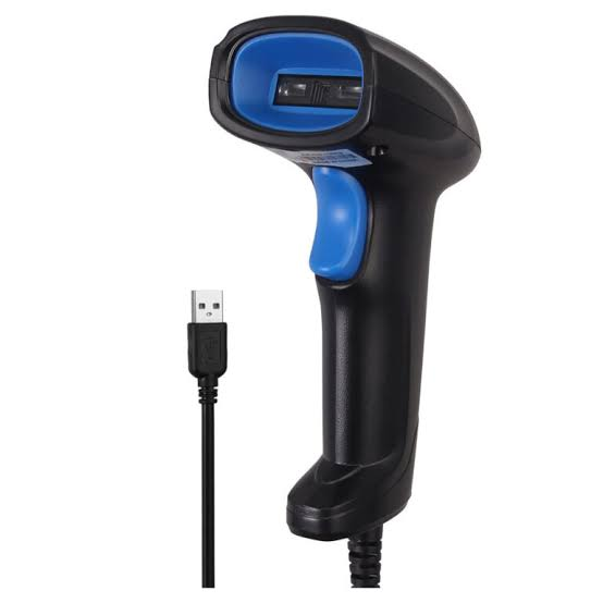 AOQI A92 1D 2D USB Wired Barcode Scanner – Handheld QR Code & Barcode Reader, White