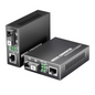lebbuy Gigabit fiber media converter pair with RJ45 and SC ports for 3KM single mode Ethernet extension