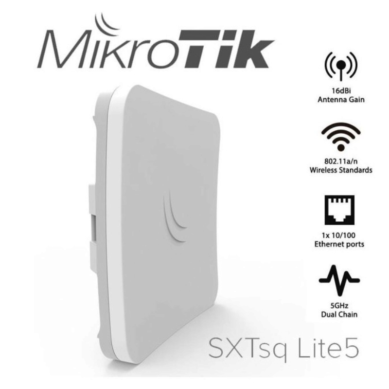 MikroTik SXTsq Lite5 outdoor wireless CPE