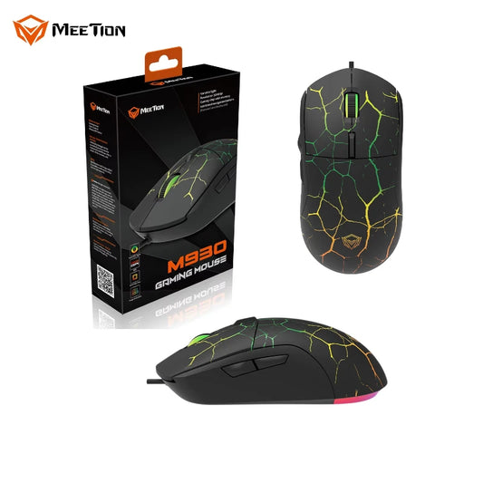 Meetion M930 Gaming Mouse – 3200 DPI, RGB Variable Light, Programmable Buttons