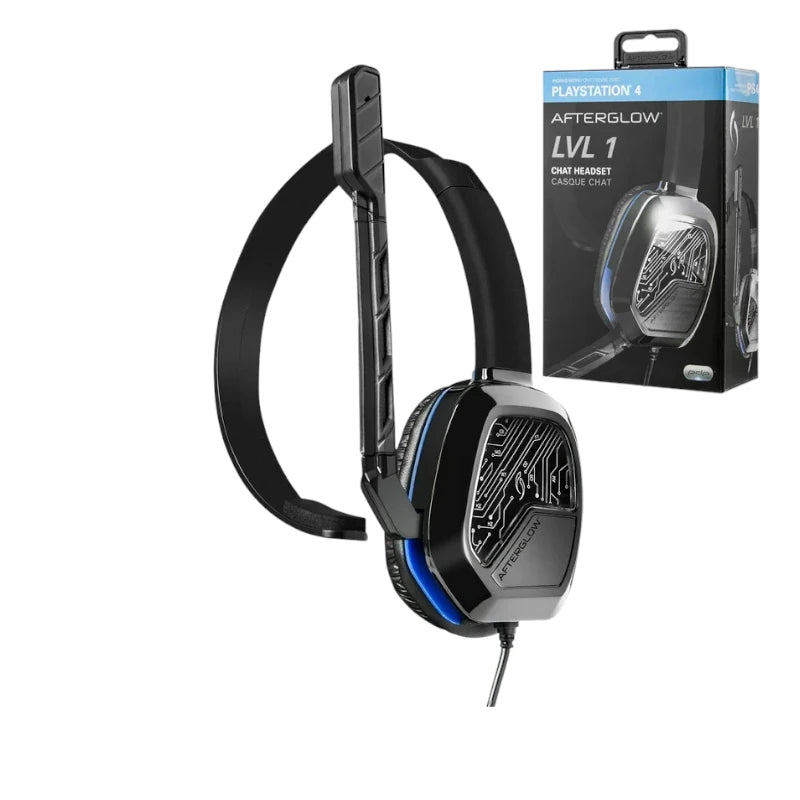 Afterglow LVL 1 Chat Headset for PlayStation 4 – Lightweight Mic, Clear Voice Audio (Outlet Stock)