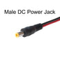 DC Power Cable Male Connector 5.5×2.1mm Center Positive for CCTV Security Cameras