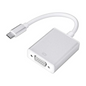 lebbuy USB-C to VGA adapter in silver with a compact white cable for 1080p video output to projectors and monitors